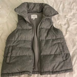 Gray Puff Vest